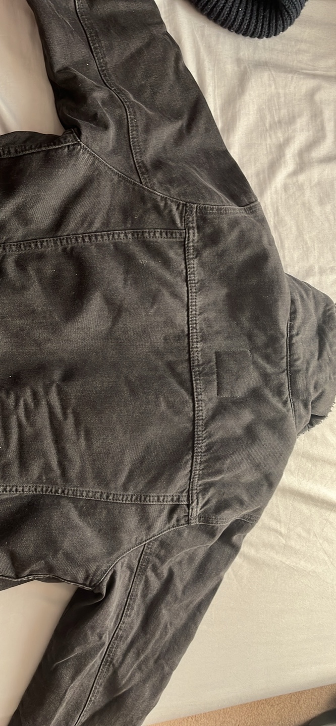 Abercrombie & Fitch Black Sherpa Lined Denim Jacket - photo 4