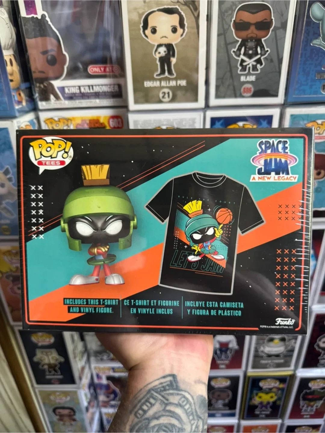 Funko Pop! Tees Space Jam Marvin the Martian Set - Size 6 image indicator(2)