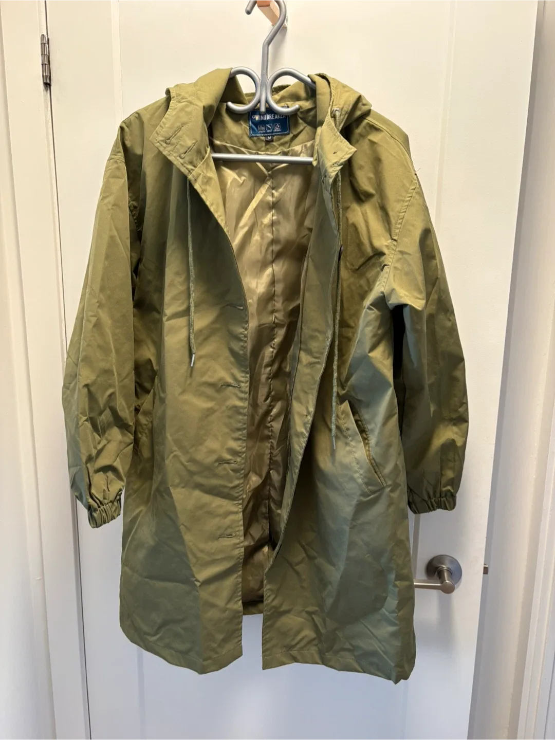 Windbreaker Olive Green Jacket - Size M thumbnail