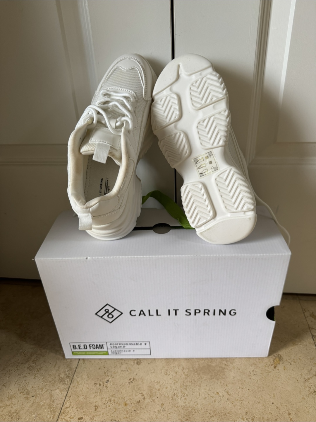 Call It Spring White Sneakers - Size 6