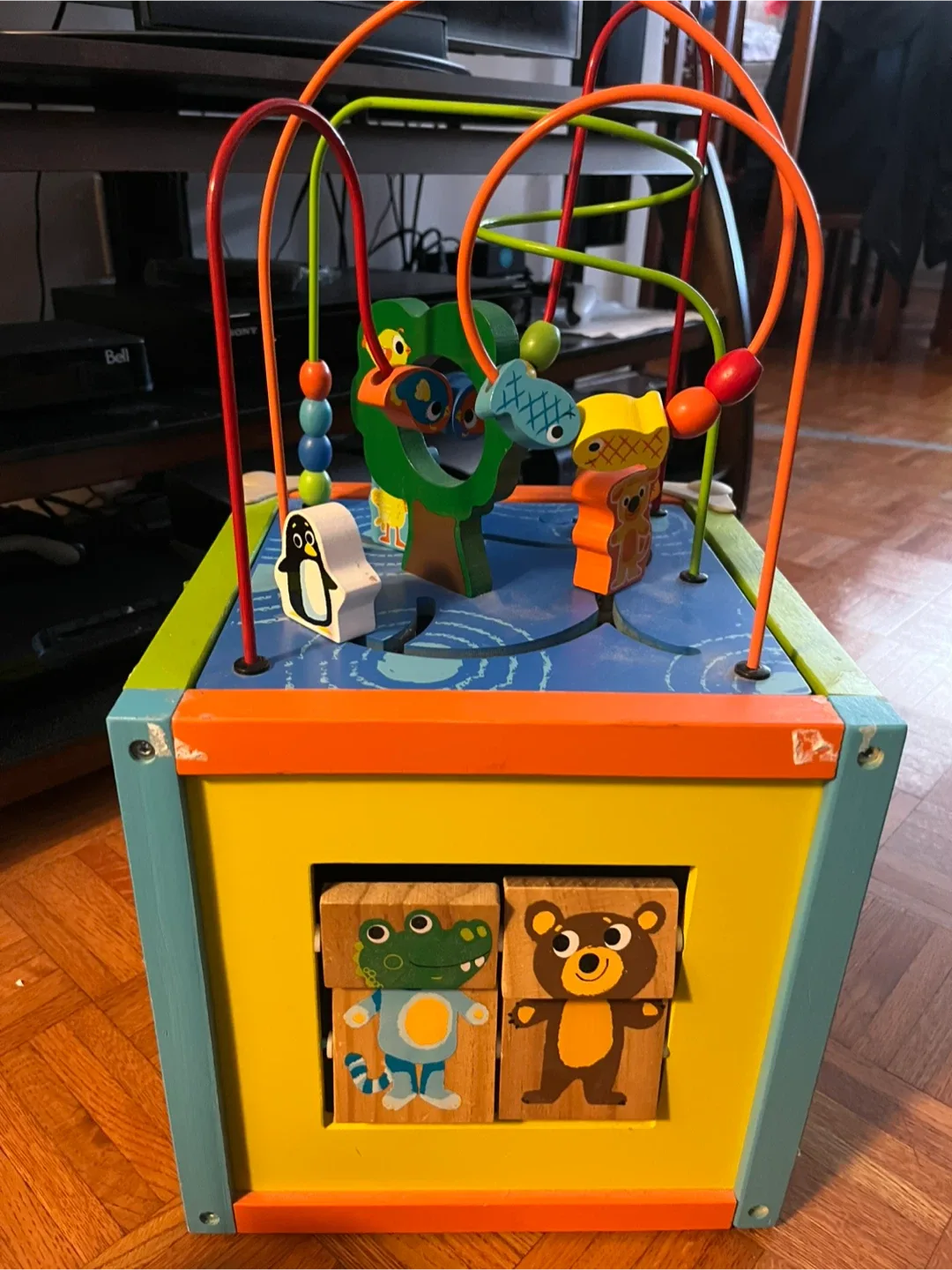 Imaginarium Wooden Activity Cube with Bead Maze image indicator(2)