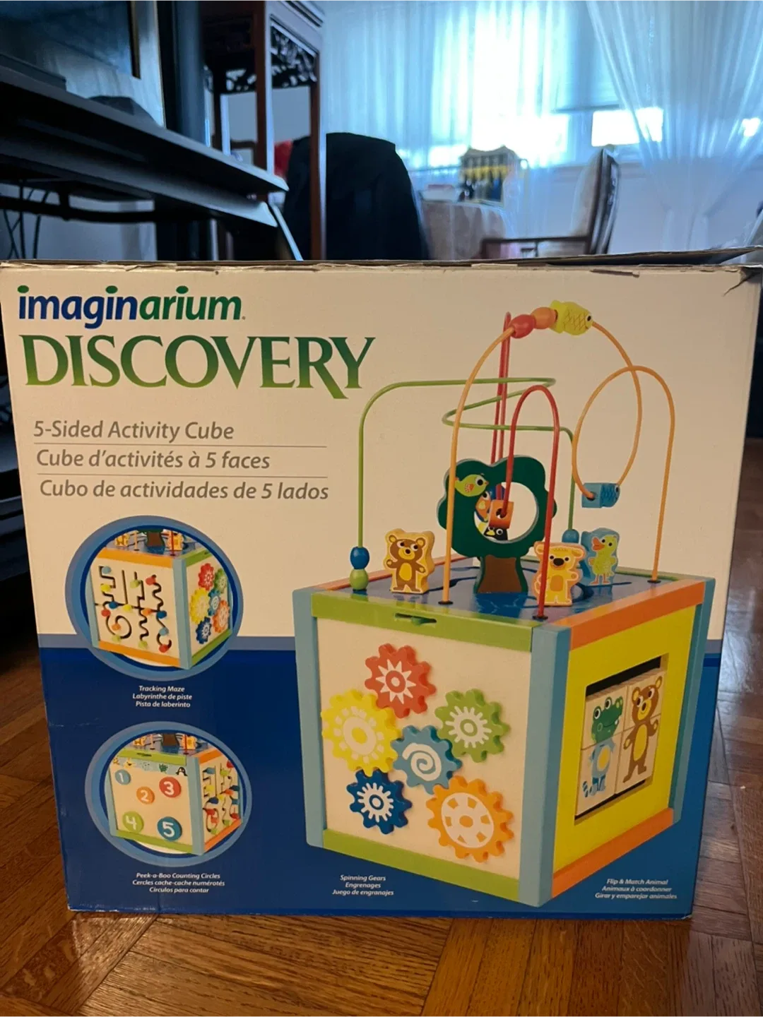 Imaginarium Wooden Activity Cube with Bead Maze image indicator(6)