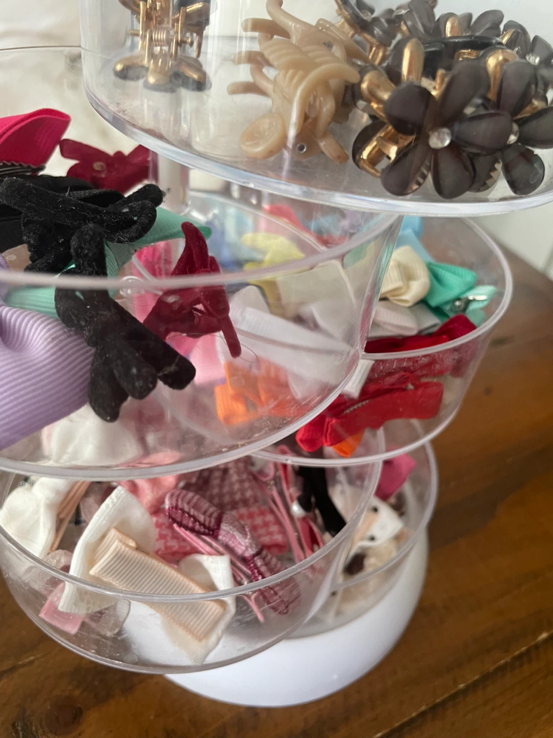 Rotating Hair Clip Organizer with clips of every color - photo 2