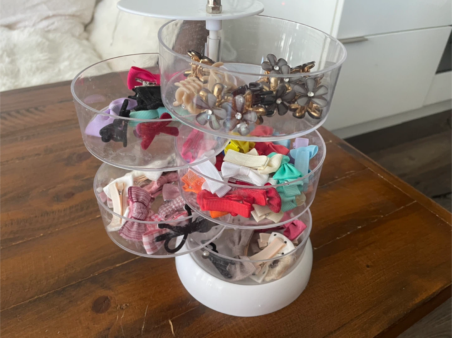Rotating Hair Clip Organizer with clips of every color - photo 4