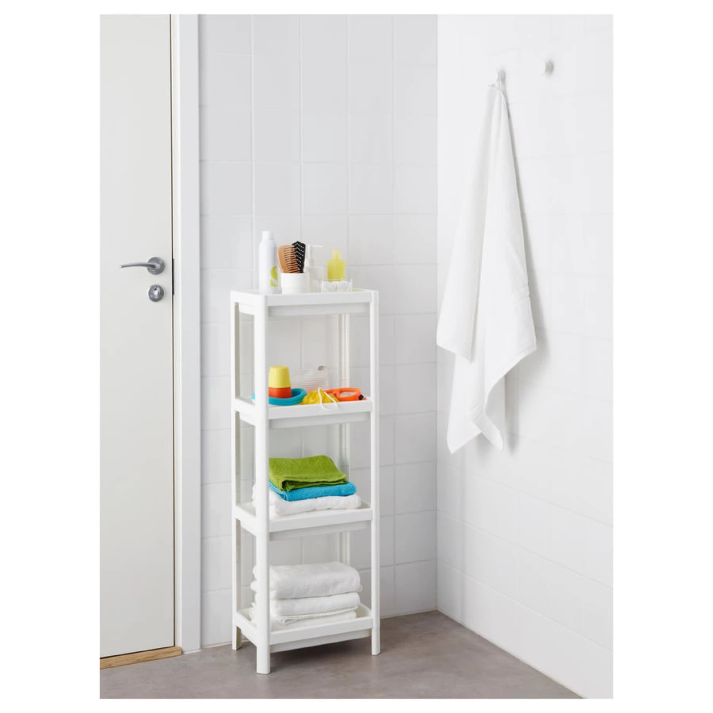 IKEA VESKEN Shelf unit, white, 37x23x101 cm - photo 4