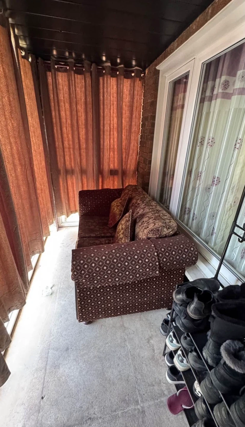 Traditional 2-Seater Sofa with Cushions – $150
