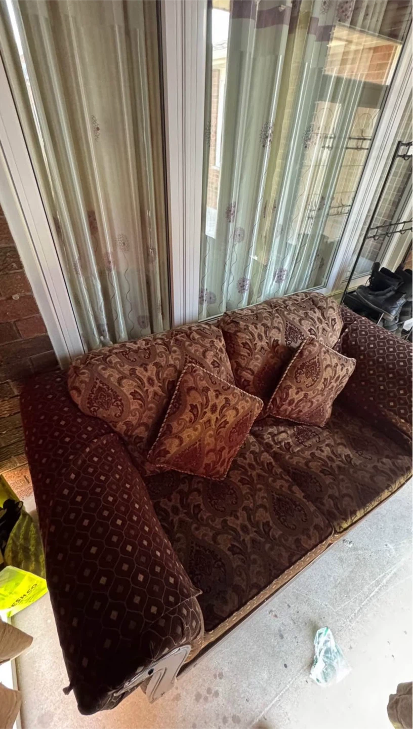 Traditional 2-Seater Sofa with Cushions – $150 - photo 3