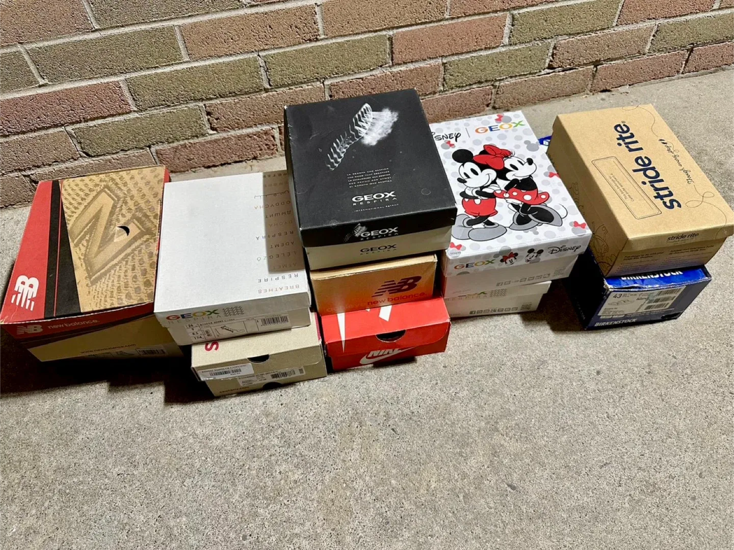 Take all 14 pairs! Air Jordan’s, Geox , New Balance Kids Shoes thumbnail