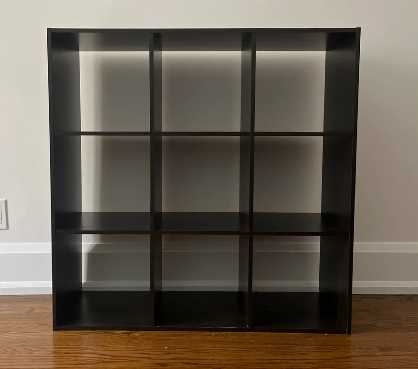 Dark Brown 9-Cube Storage Shelf thumbnail