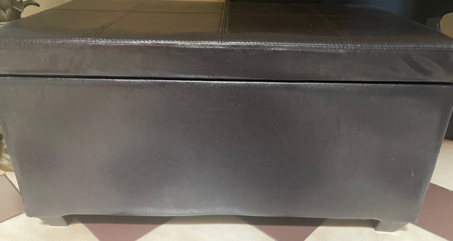 Brown Storage Ottoman