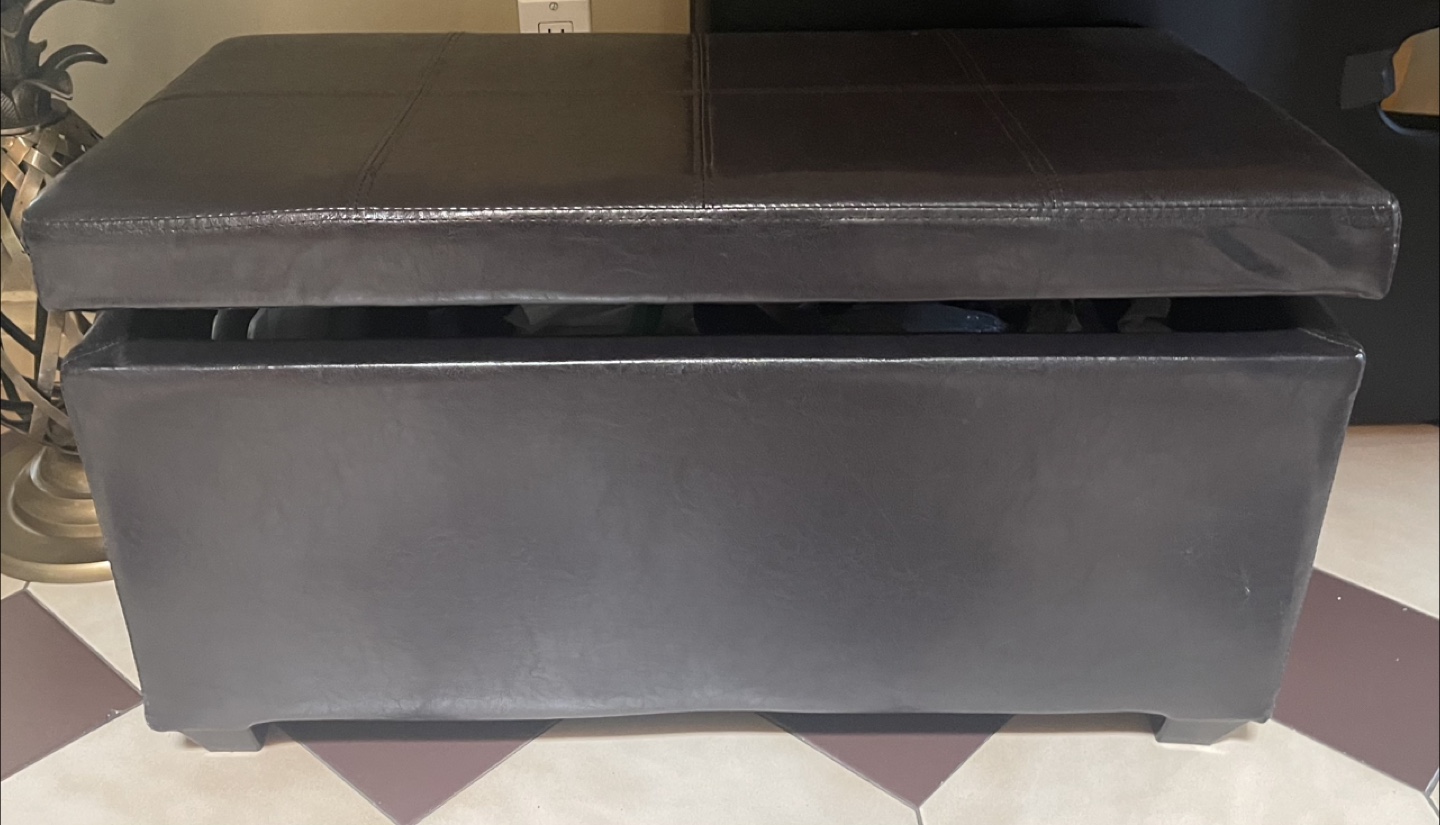 Brown Storage Ottoman - photo 2