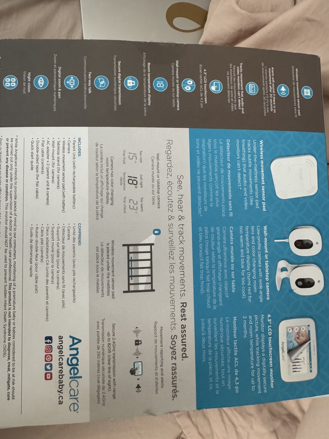 Angelcare Baby Movement Monitor - photo 2