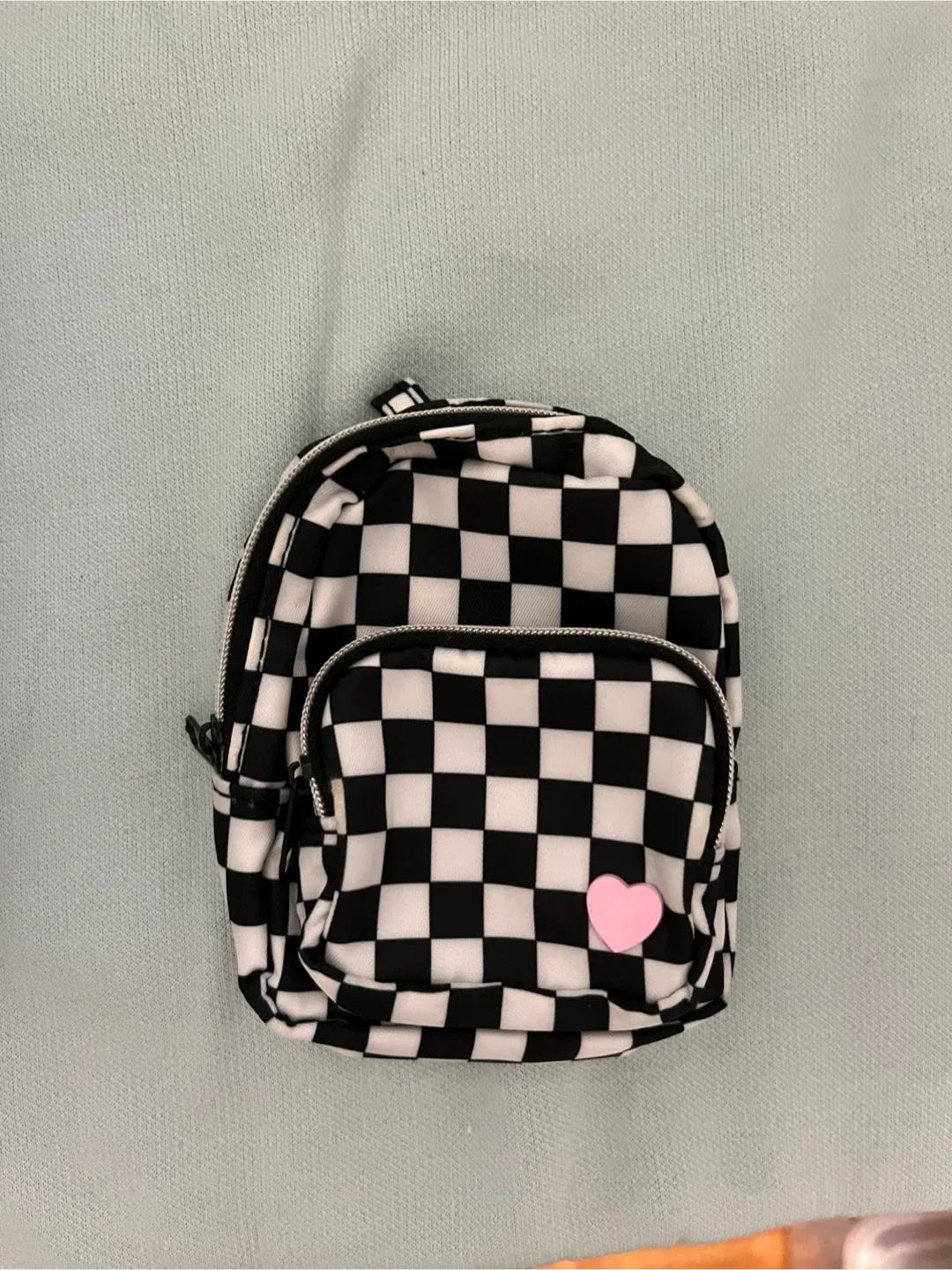 Take both! Claire's Checkerboard Mini Backpack - New image indicator(4)
