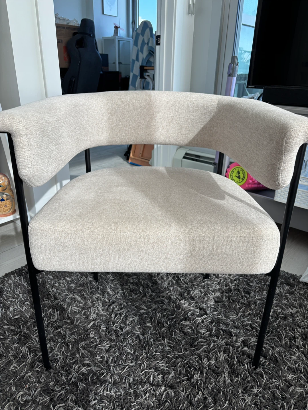 Bouclair Fabric Accent Chair - Beige - photo 2