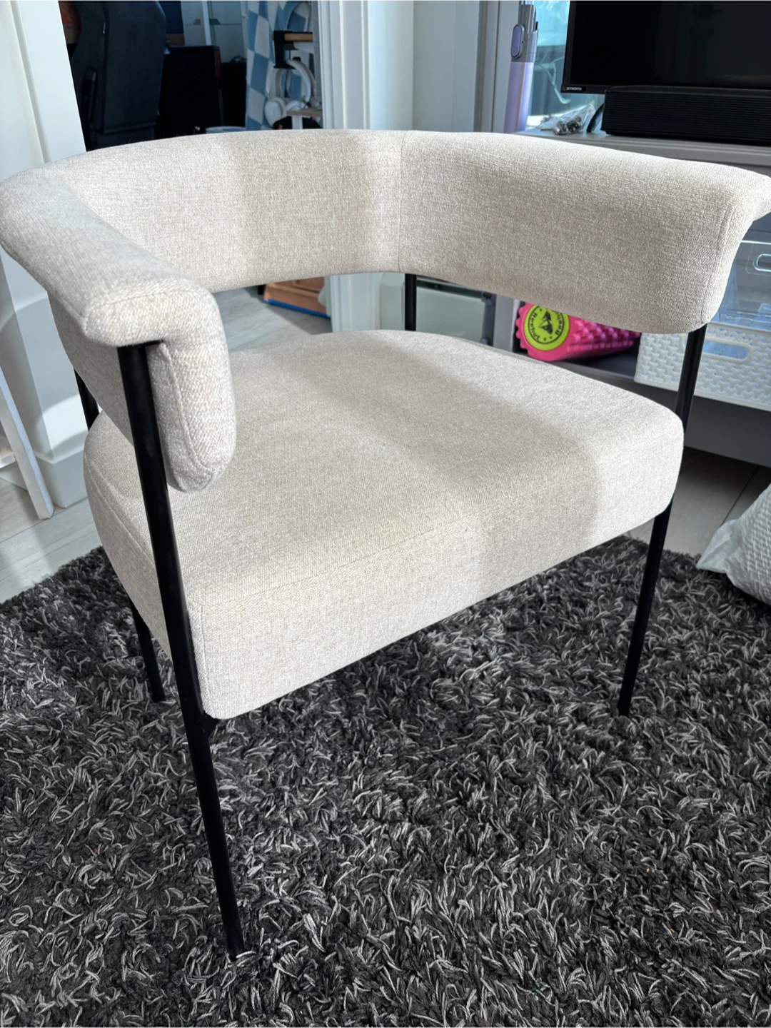 Bouclair Fabric Accent Chair - Beige - photo 3