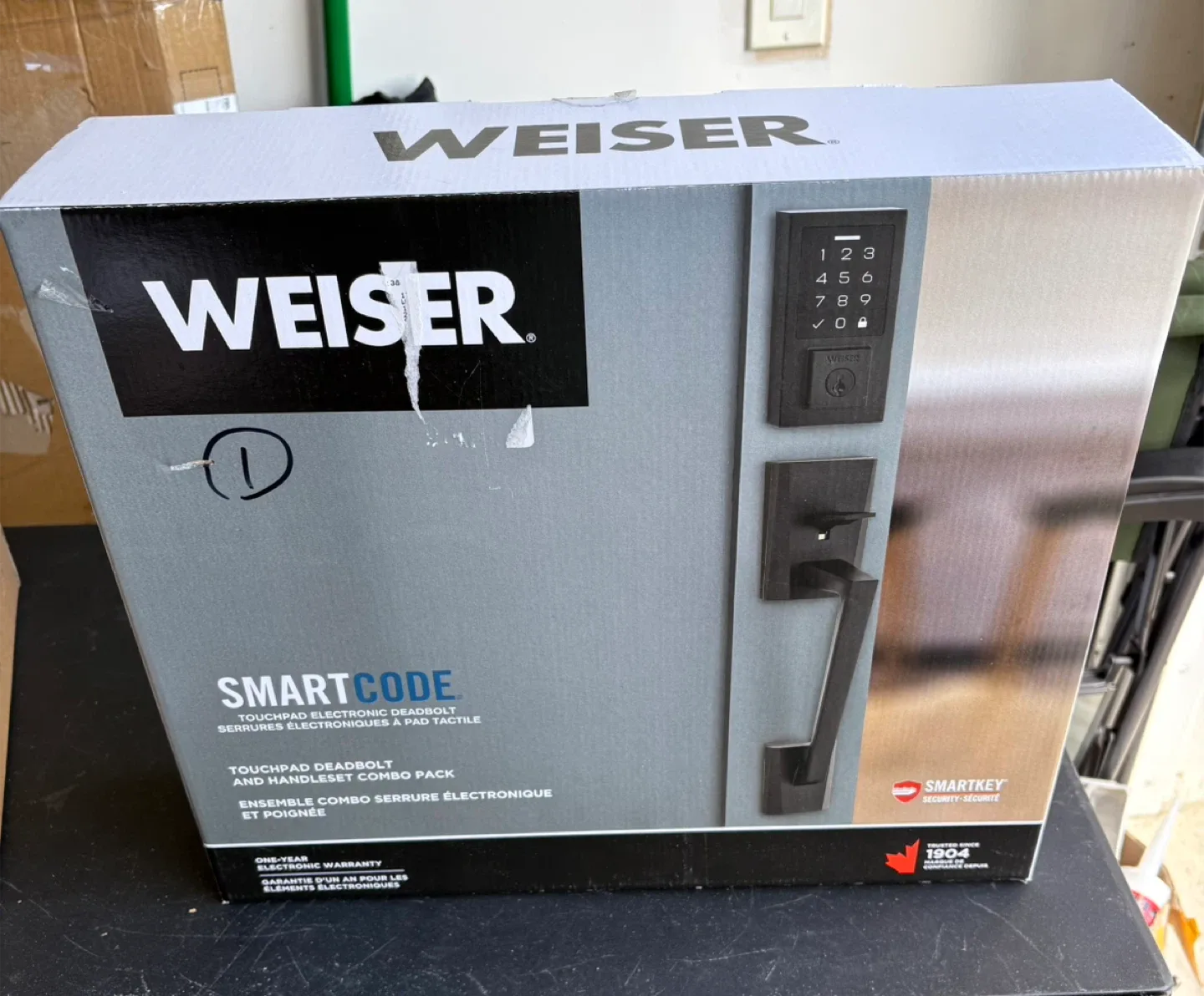 Weiser SmartCode Touchscreen Electronic Deadbolt & Handle Set image indicator(9)