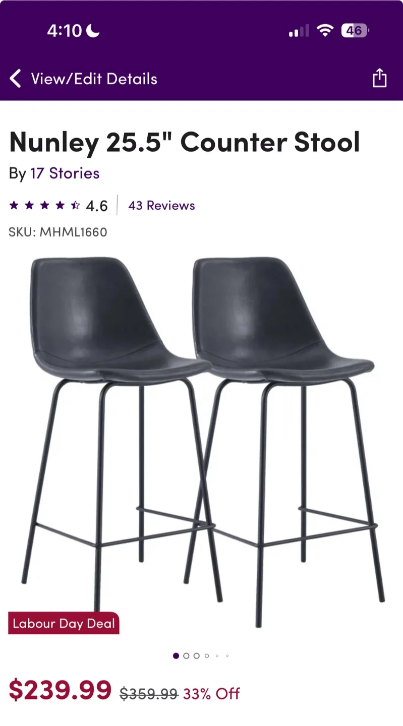 Moving sale - counter/bar stools image indicator(2)