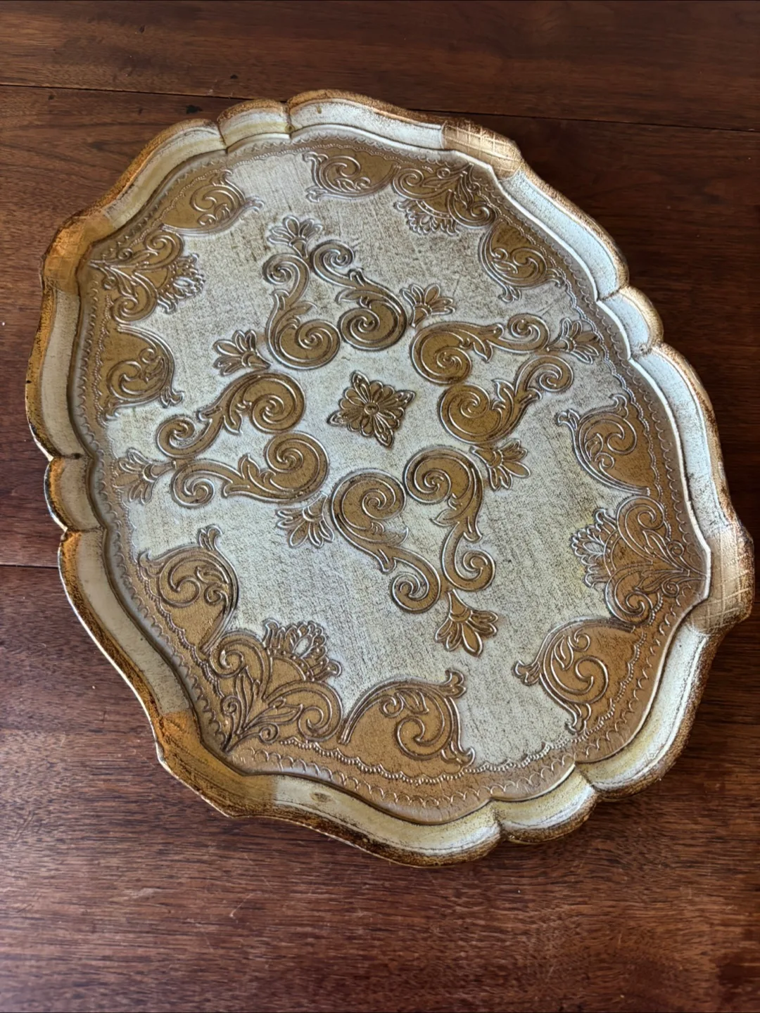 Vintage Florentine tray made in Florence Italy image indicator(6)