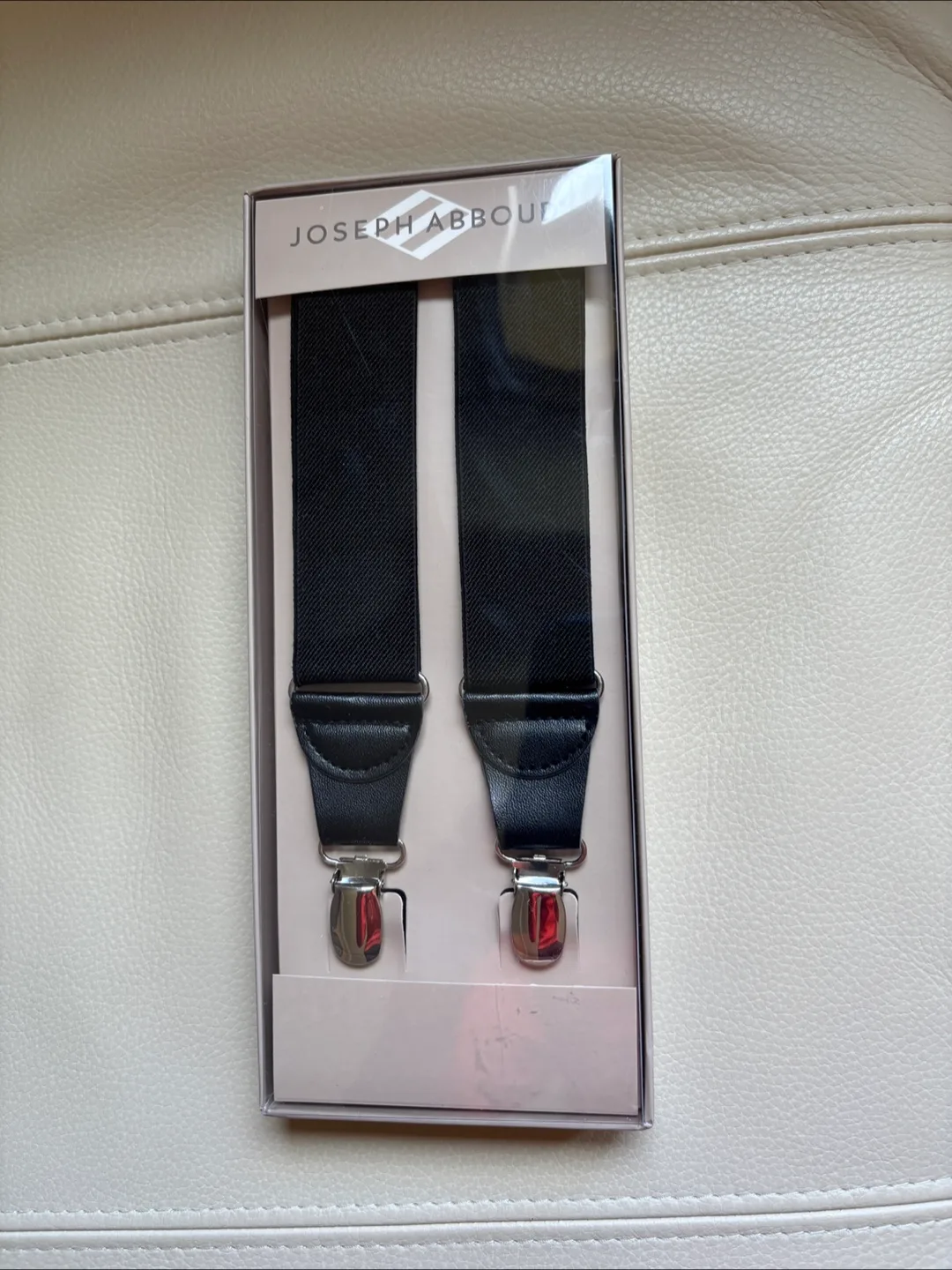 Joseph Abboud Black Suspenders - New in Box! thumbnail