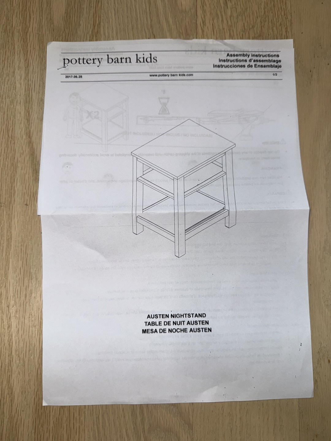 FREE Pottery Barn Kids Austen Nightstand - photo 3