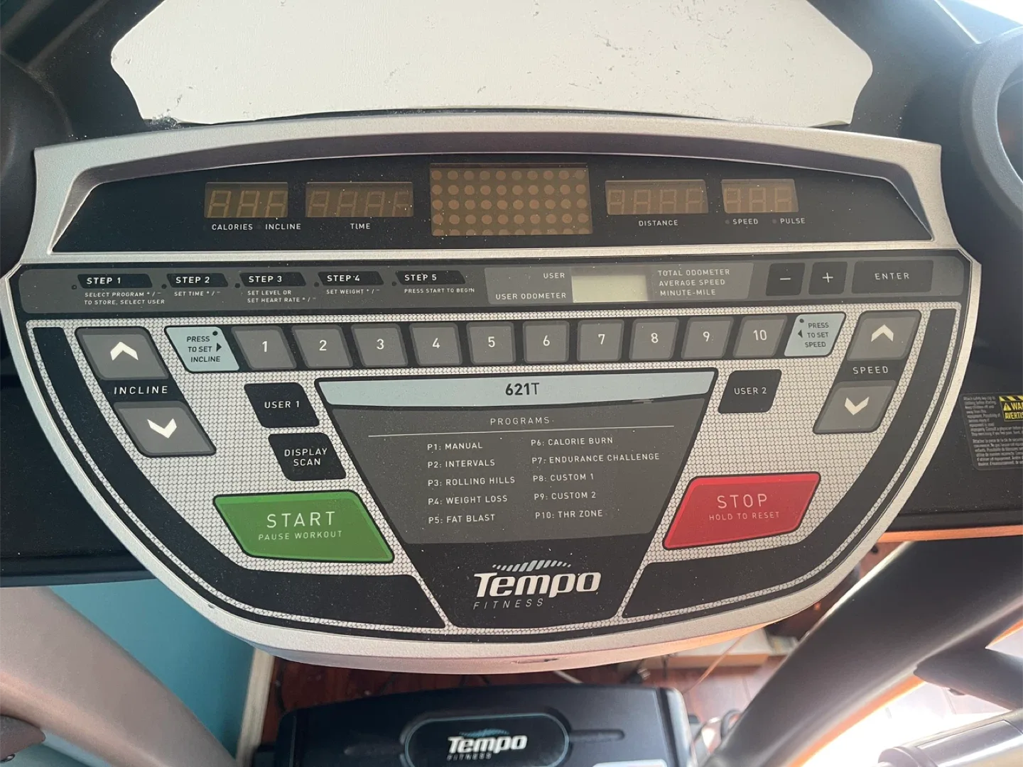 Tempo Fitness 621T Treadmill image indicator(4)