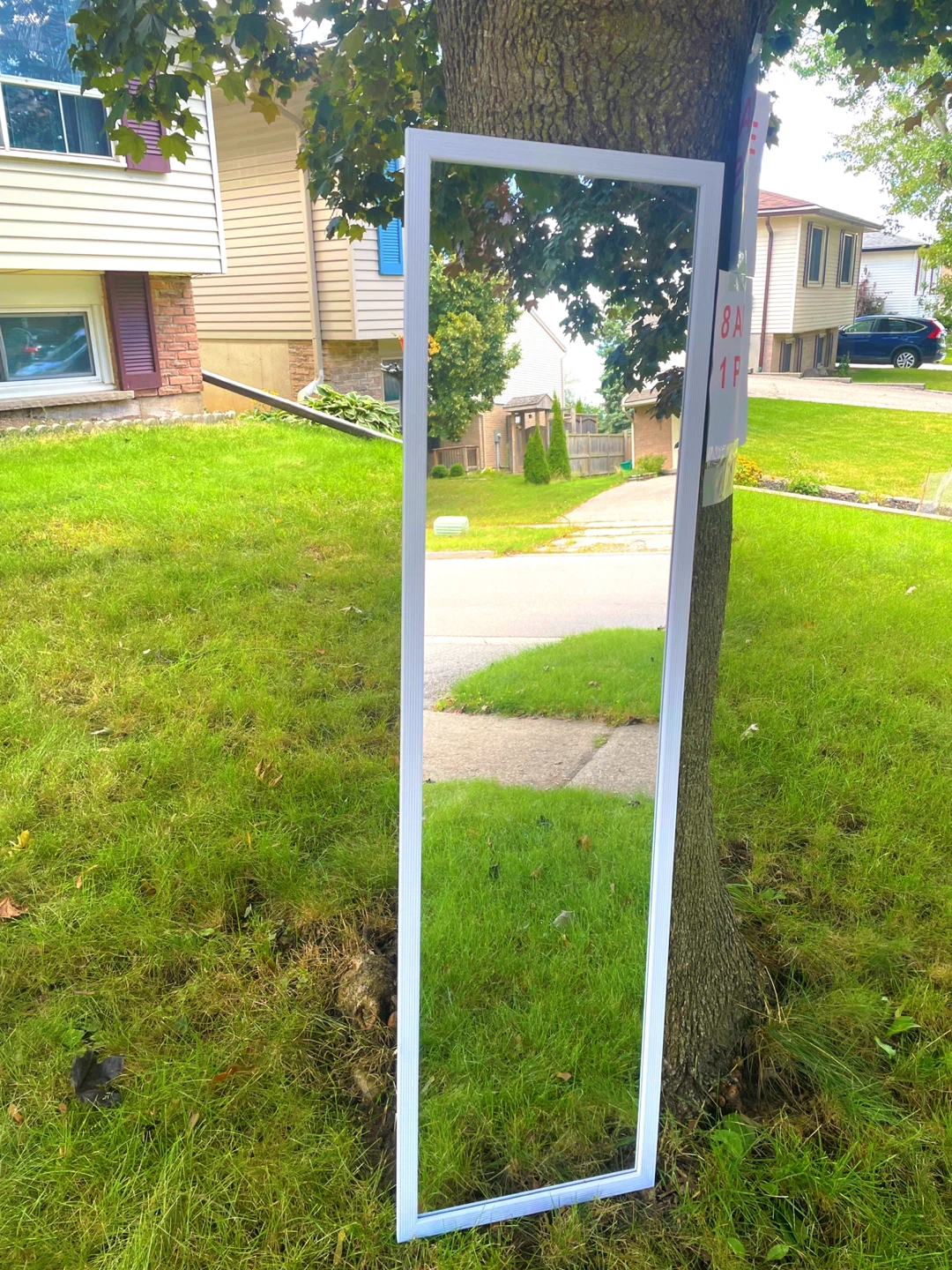 Full Length White Framed Mirror - photo 3