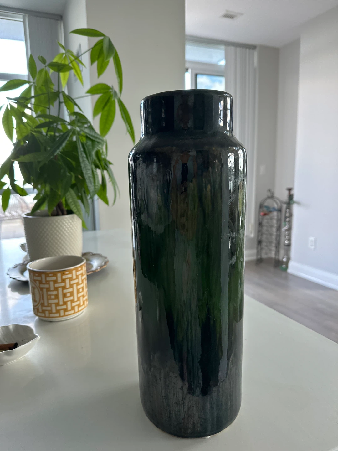 Dark Green Decorative Vase
