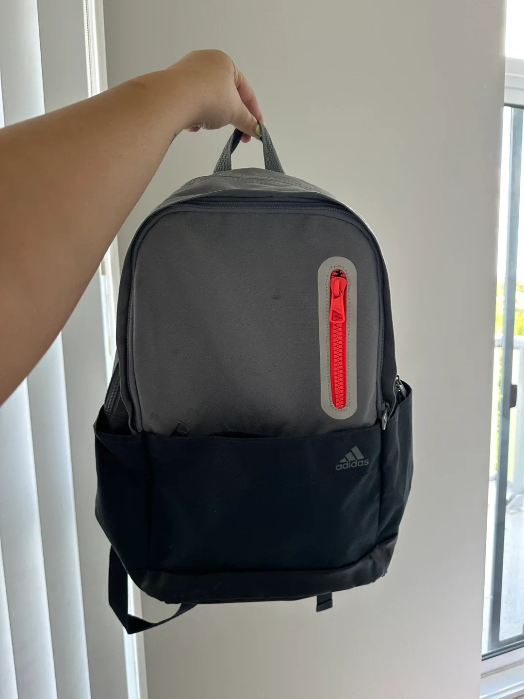 Adidas Kids Backpack - Grey & Black thumbnail