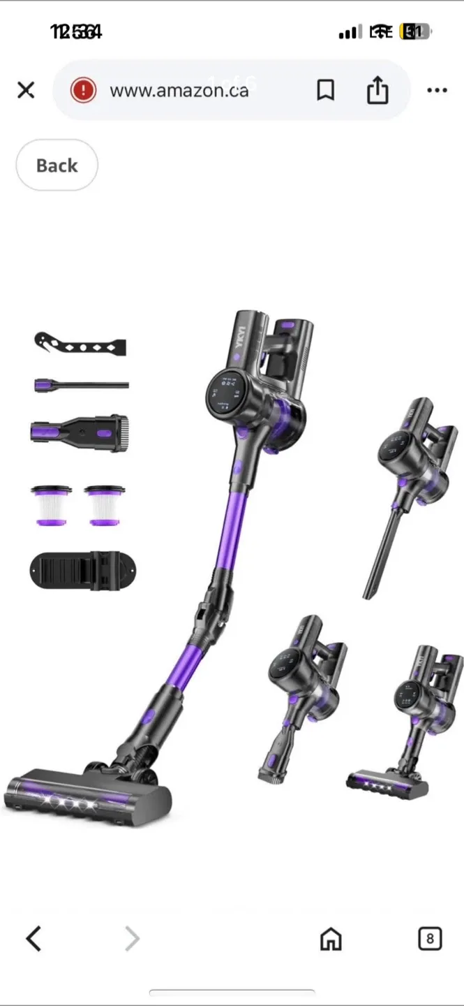 YKYI Cordless Vacuum Cleaner - Purple thumbnail