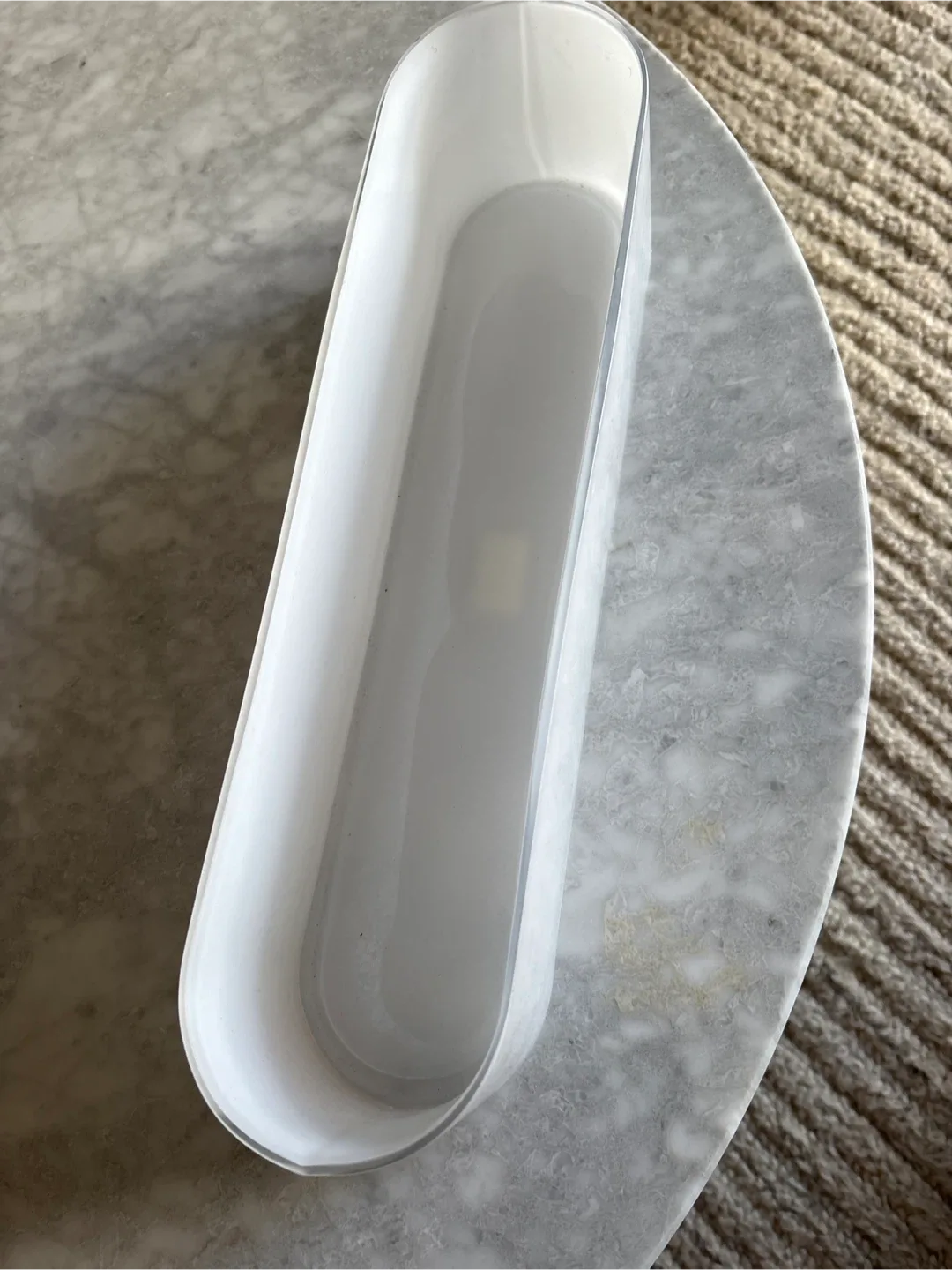 IKEA VÄTE White Glass Vase image indicator(2)