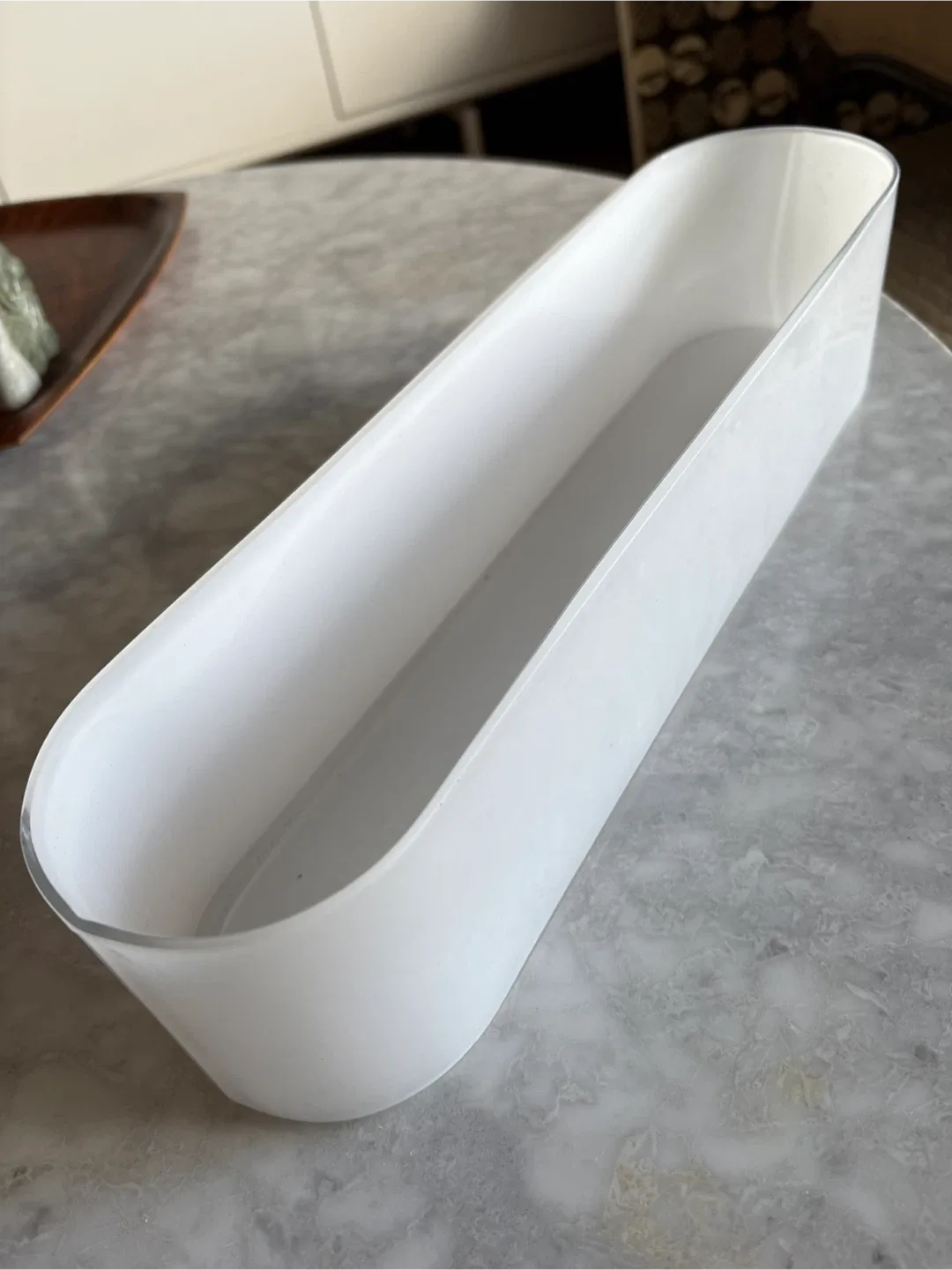 IKEA VÄTE White Glass Vase thumbnail