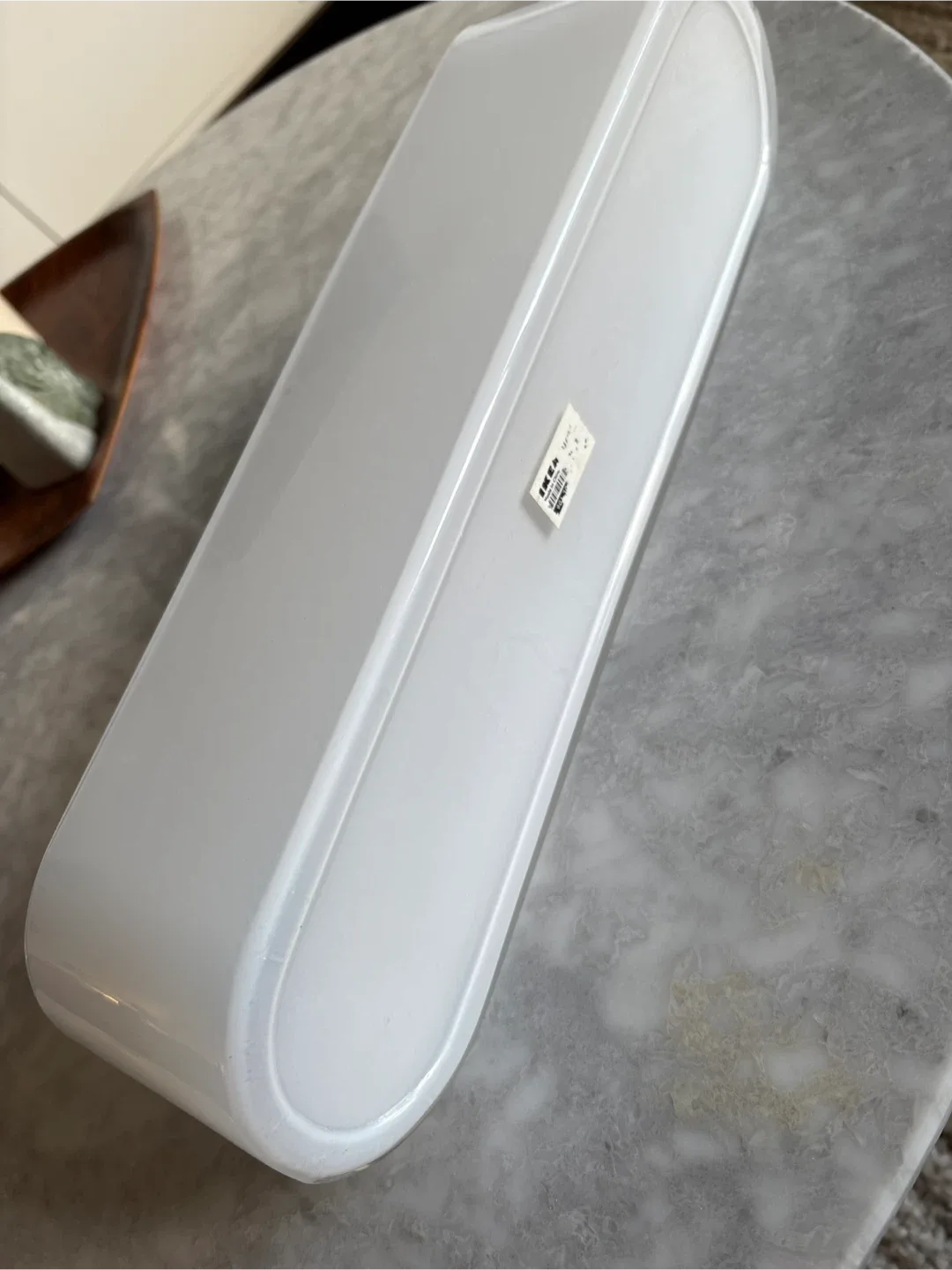 IKEA VÄTE White Glass Vase image indicator(3)