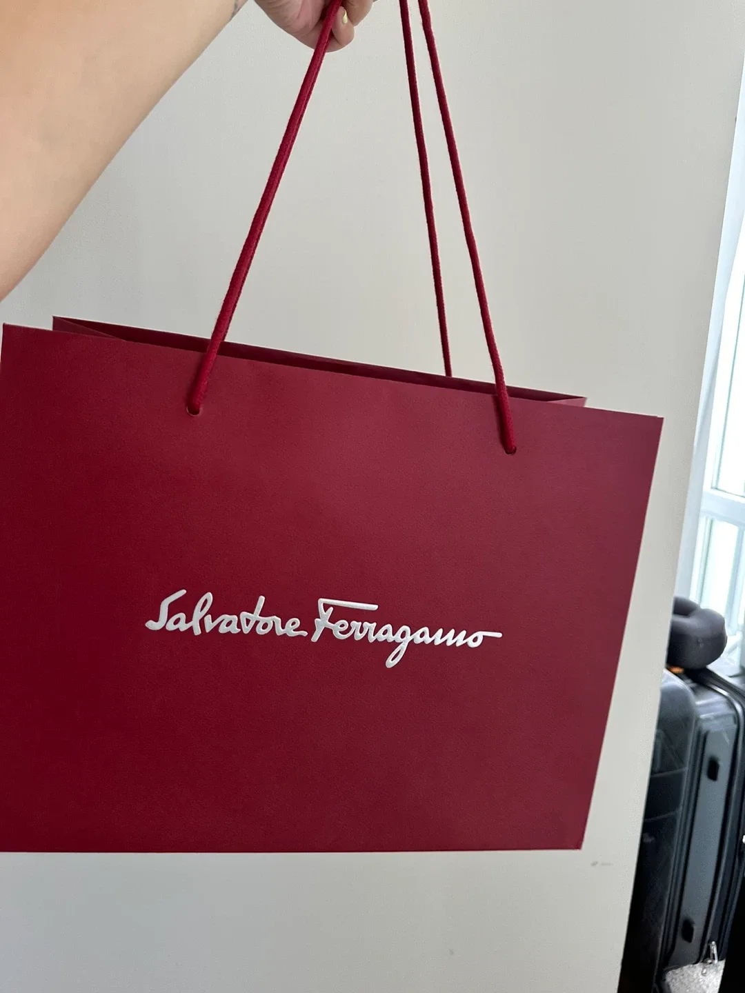 Salvatore Ferragamo Shopping Bag - Red thumbnail
