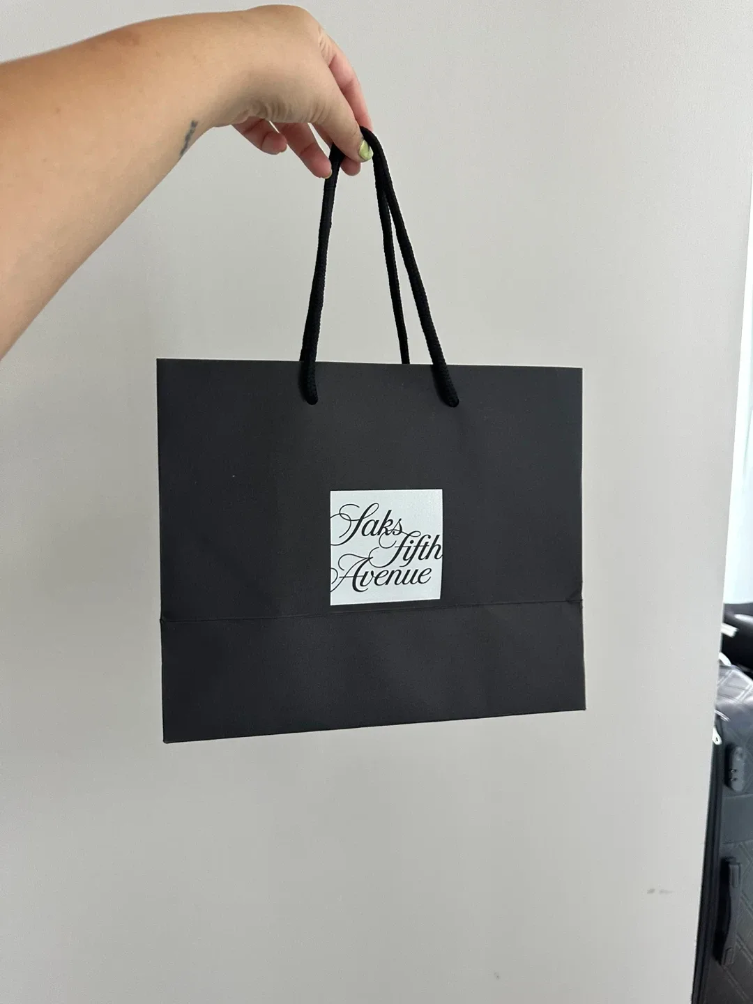 Saks Fifth Avenue Gift Bag - Black thumbnail
