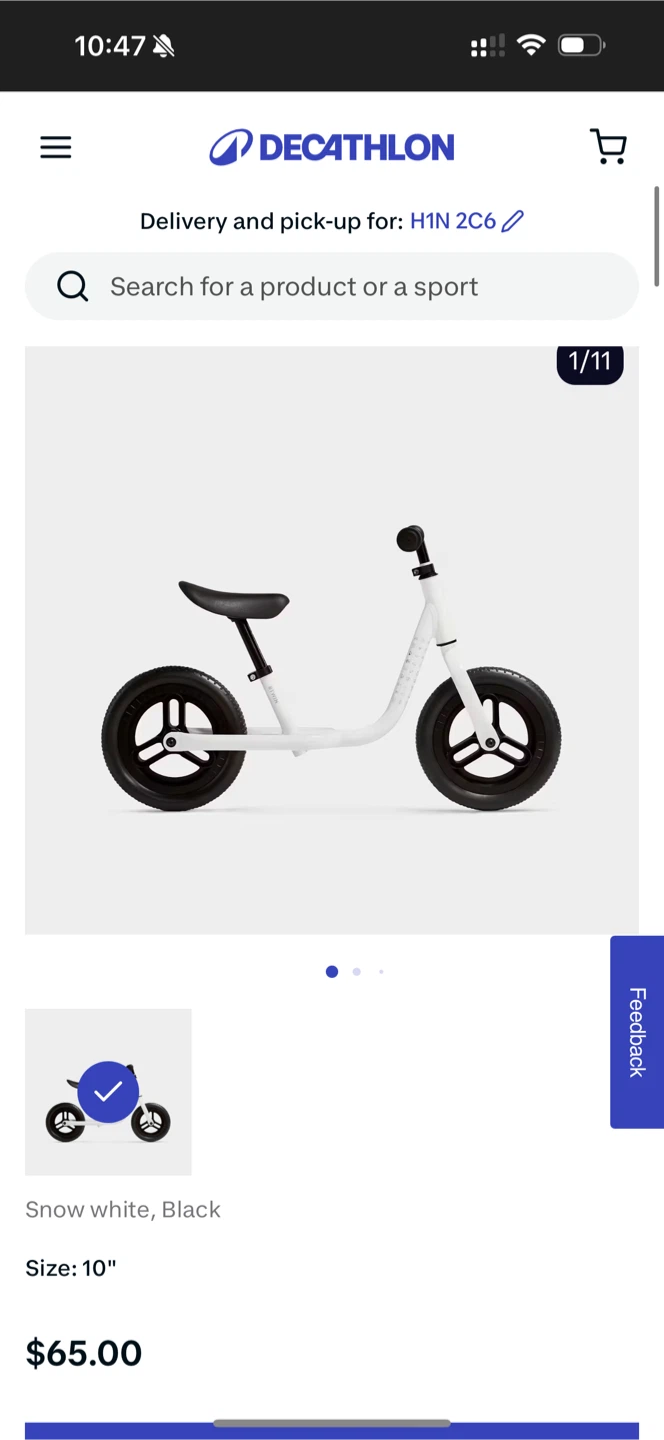 Kids Balance Bike from Decathlon - photo 4