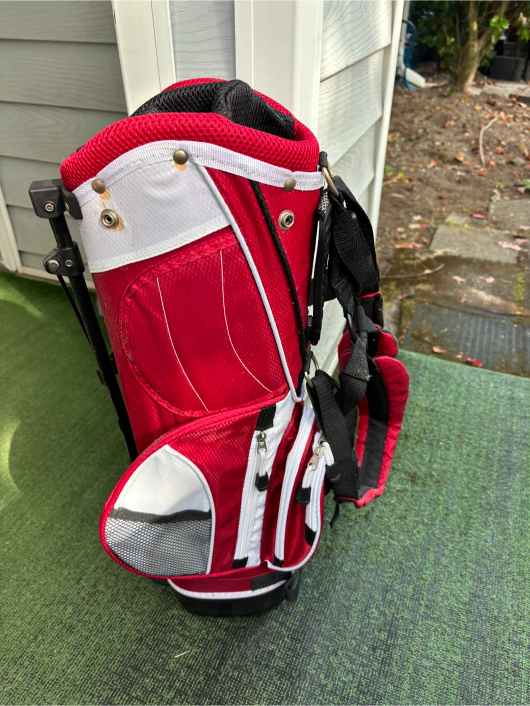 Atom Golf Stand Bag - Red & White - photo 3