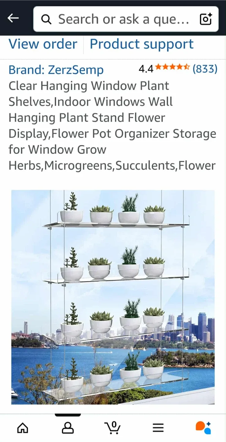 Clear Hanging Window Plant Shelves - ZerzSemp image indicator(5)