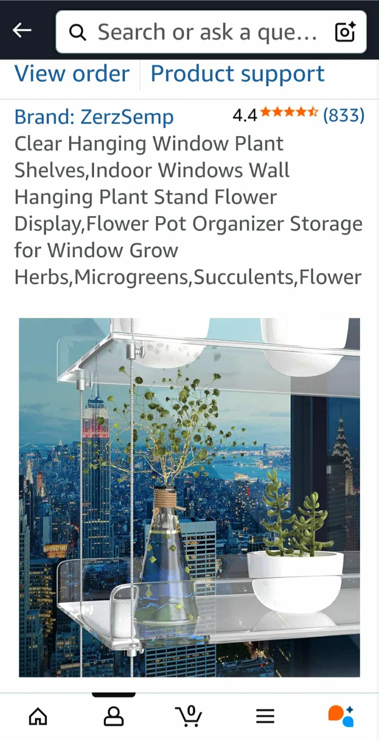 Clear Hanging Window Plant Shelves - ZerzSemp - photo 4