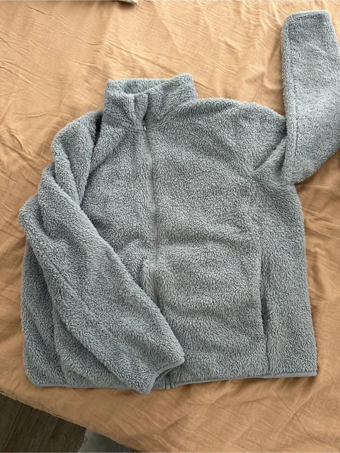 Fuzzy Fleece Jacket - blue thumbnail