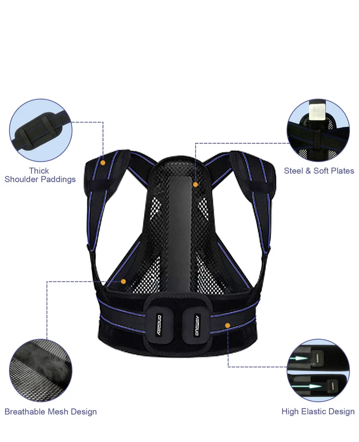 ONEDAY Back Brace/Posture Corrector image indicator(2)