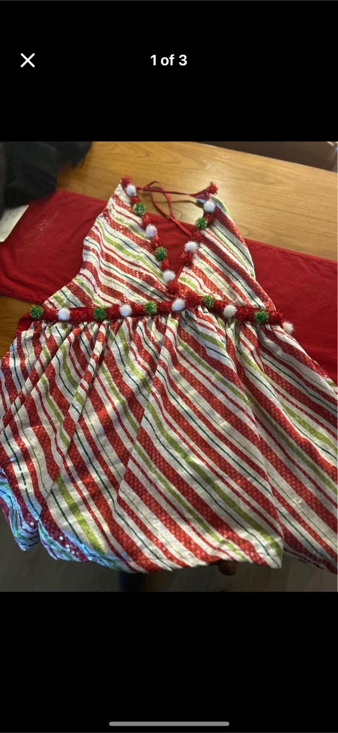 Christmas Candy Cane apron thumbnail