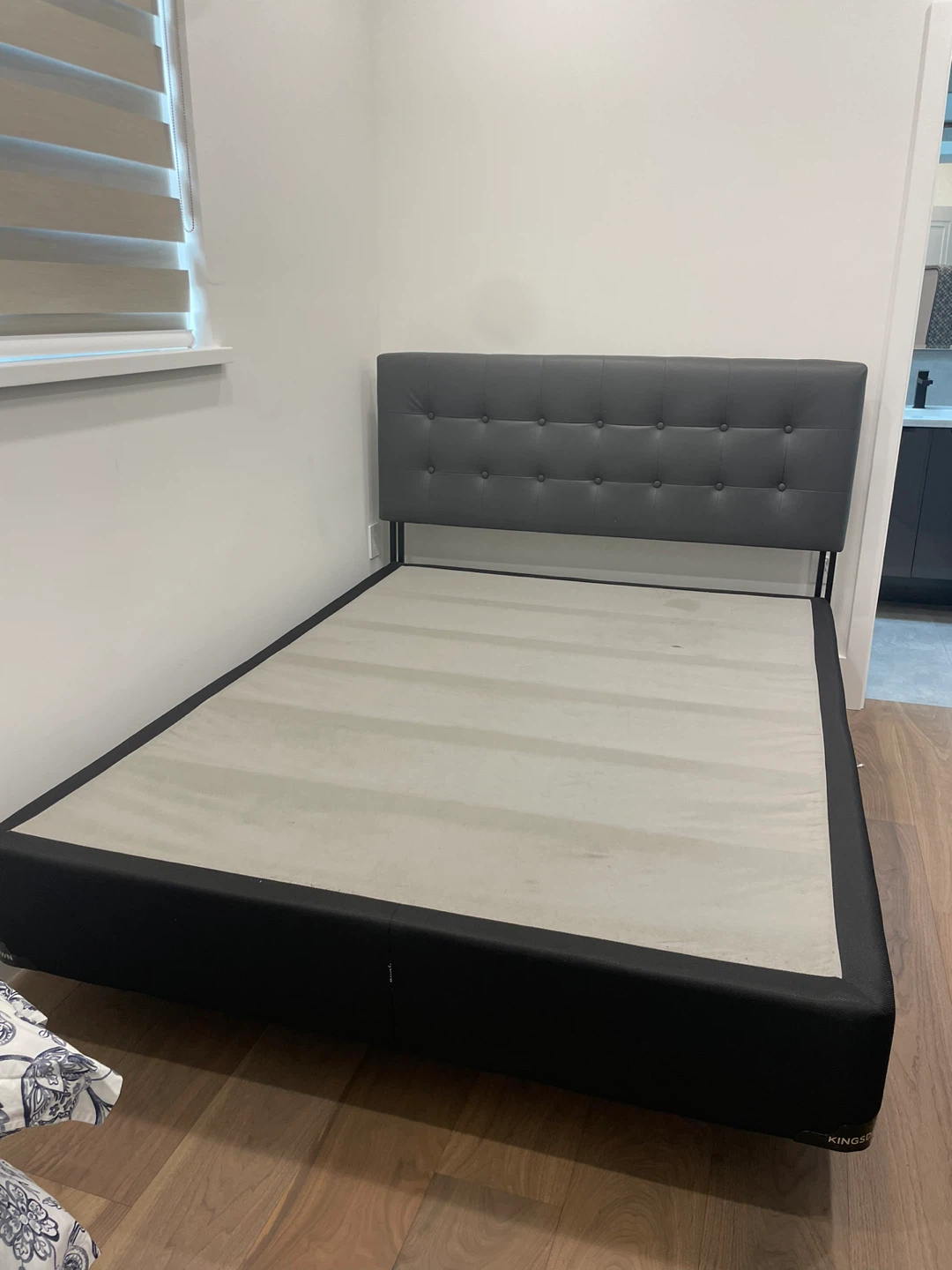 Queen Bed Frame  and Bed Box - Grey - photo 2