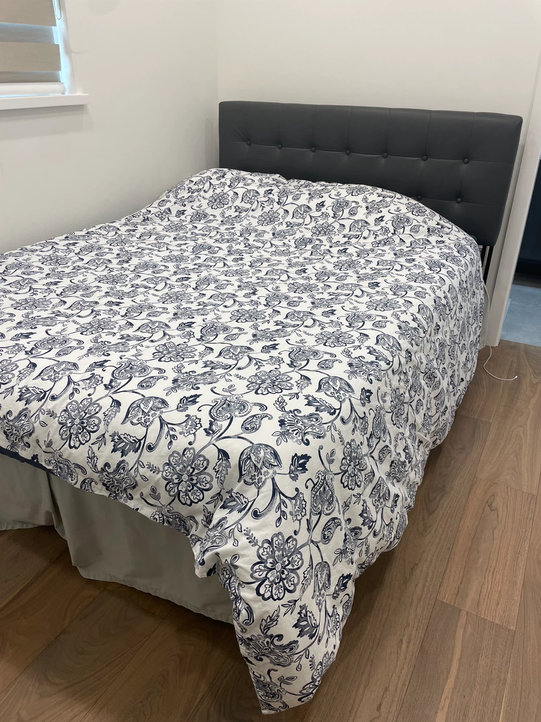 Queen Bed Frame  and Bed Box - Grey