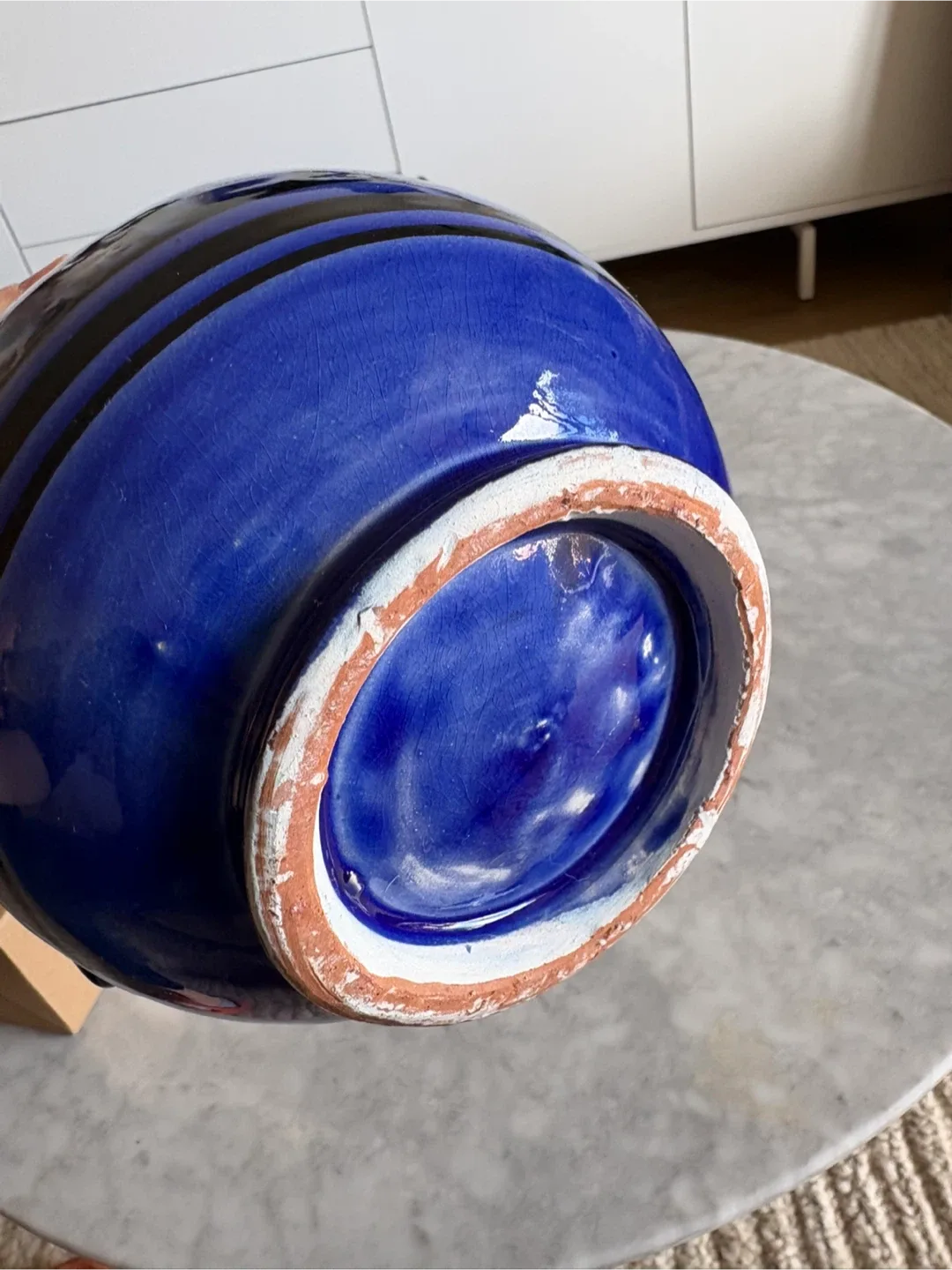 Blue Ceramic Pitcher image indicator(4)