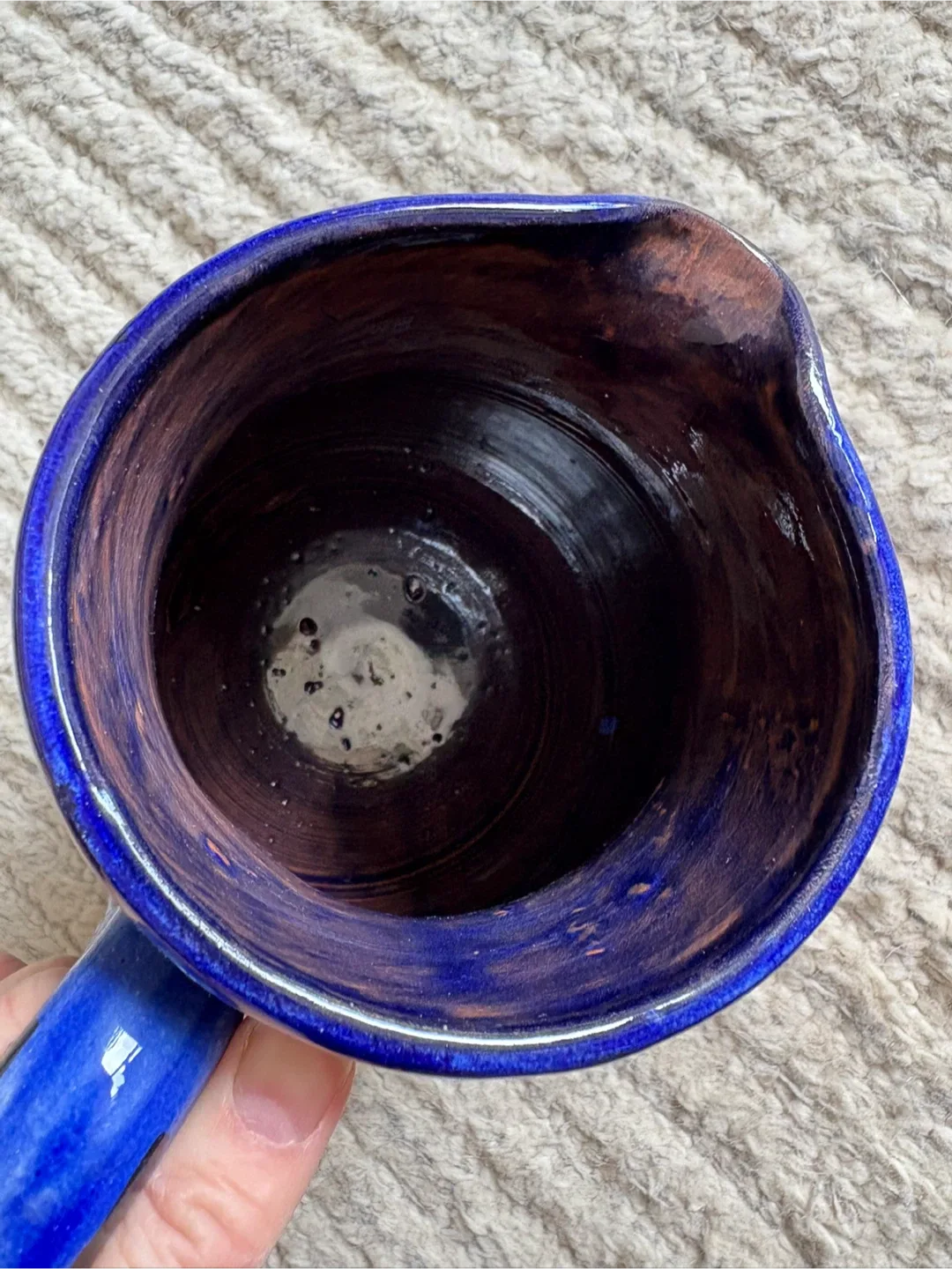 Blue Ceramic Pitcher image indicator(5)