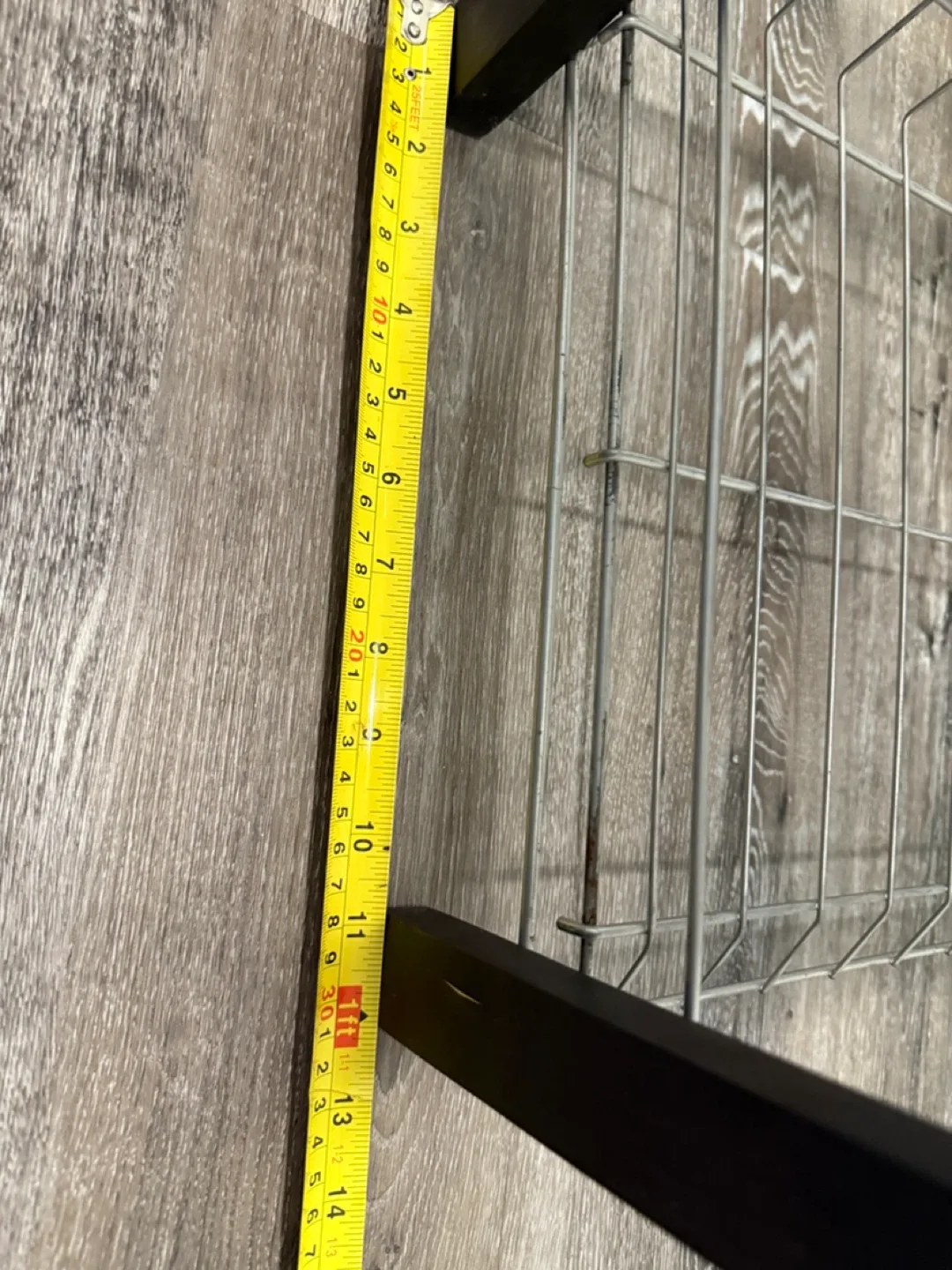 Metal and Wood 4 Tier Wire Storage Shoe Shelf Rack image indicator(4)