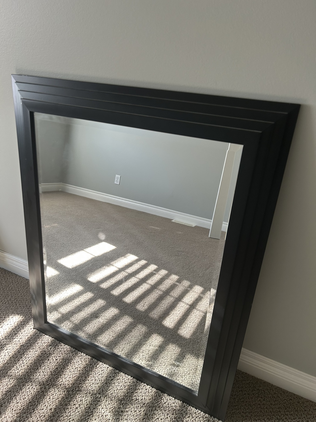 Framed Wall Mirror - Black Frame