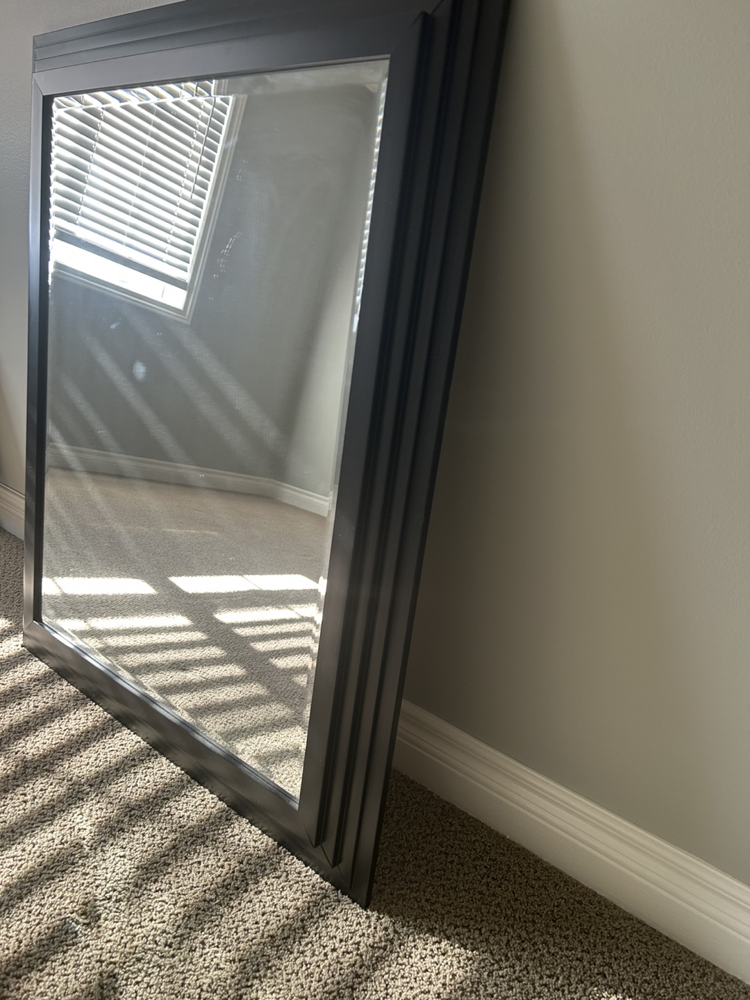 Framed Wall Mirror - Black Frame - photo 2