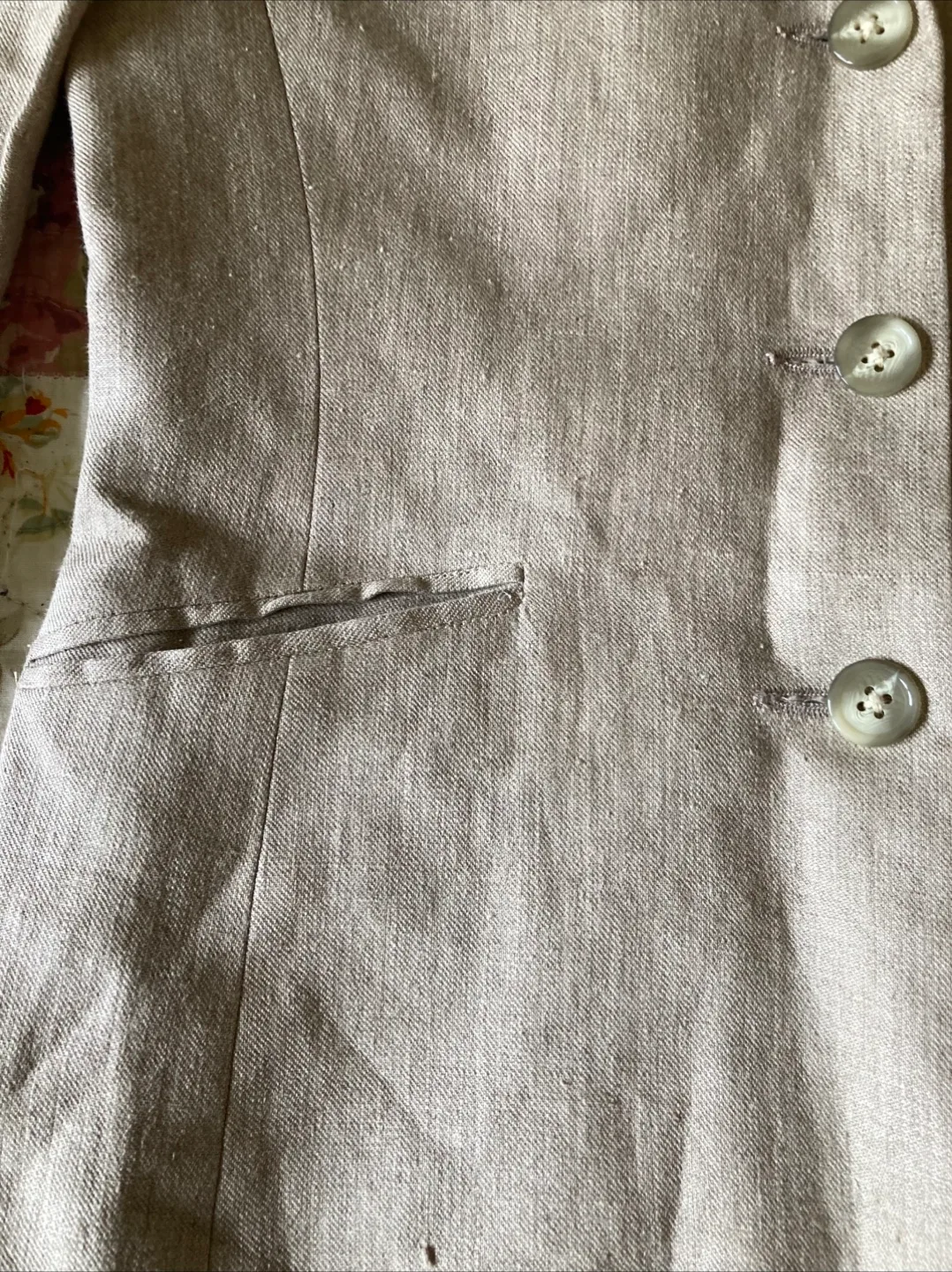 Natural Linen Blazer size 2 - 4 image indicator(4)