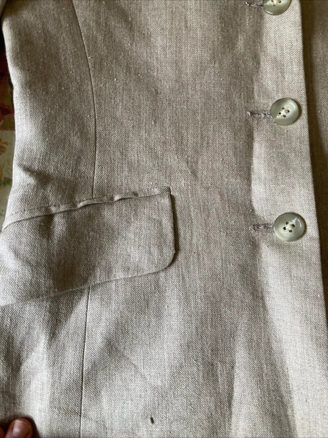Natural Linen Blazer size 2 - 4 image indicator(3)
